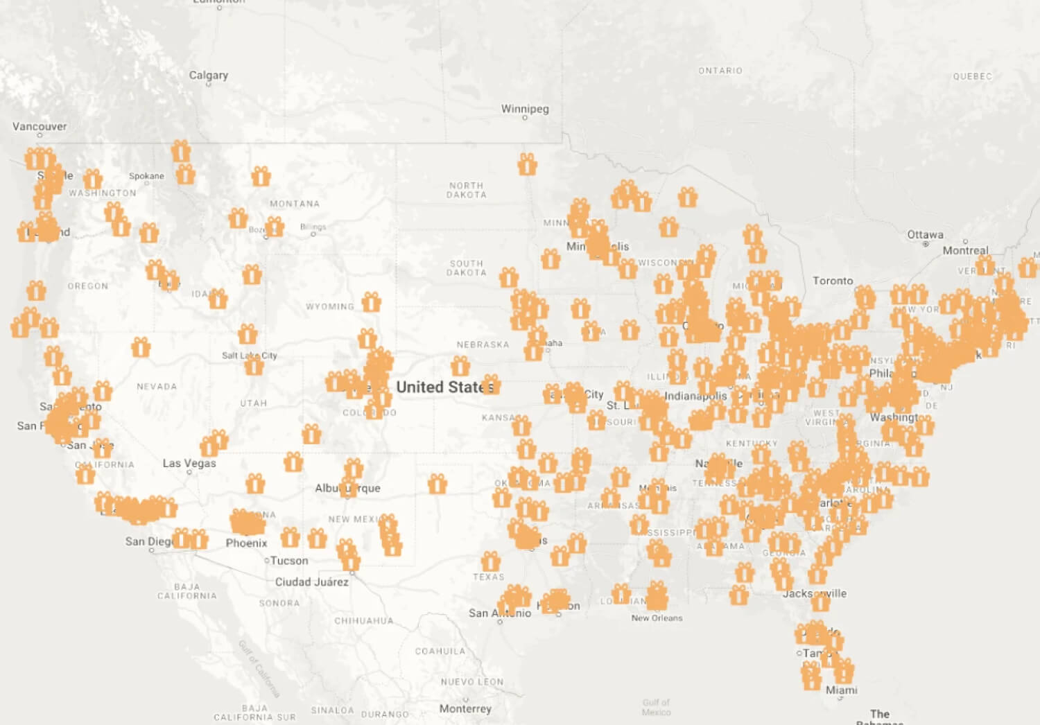A map our catalog